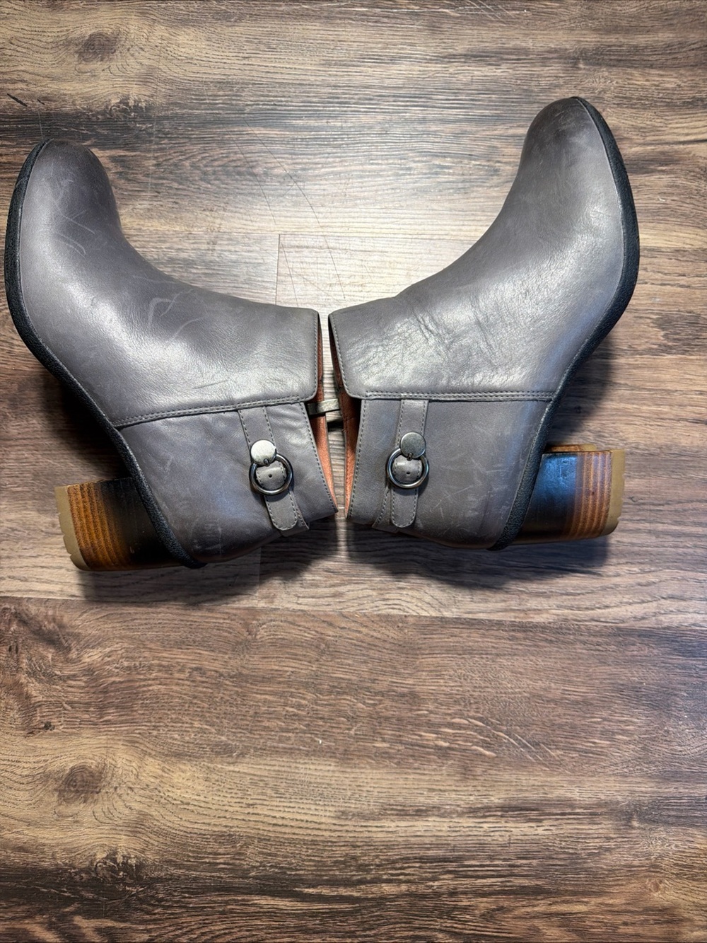 Dansko Perry Waterproof Ankle Boots Booties Shoes Womens Size 10 Gray Zip Up - Picture 2 of 10